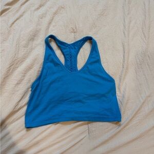 aerie Bright Blue Bra with Braided Strap Detail